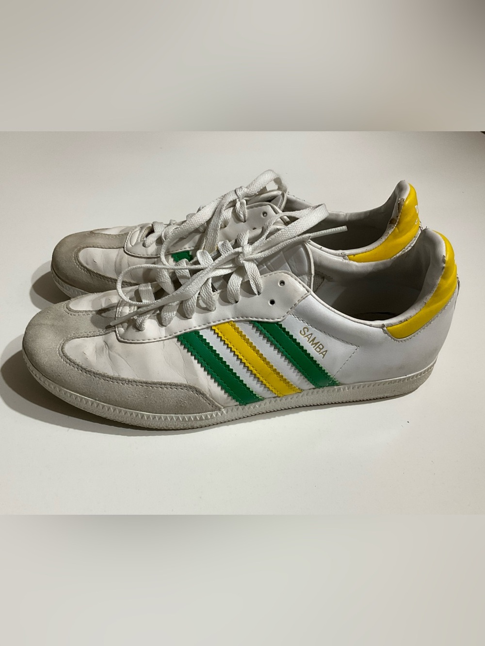 Adidas OG Samba Brazil World Cup Green / Yellow Sneakers Men's US 7